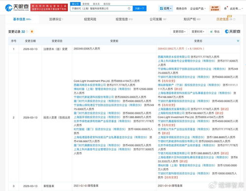 寧德時代智能科技公司增資至30.6億，北京順義汽車產業基金等入股，技術咨詢業務迎來新契機